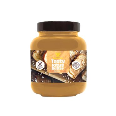 Healthy & Tasty Lotus Butter Biscuit Spread with Cinnamon, Palm oil free, No Preservatives, Low Sugar 375g